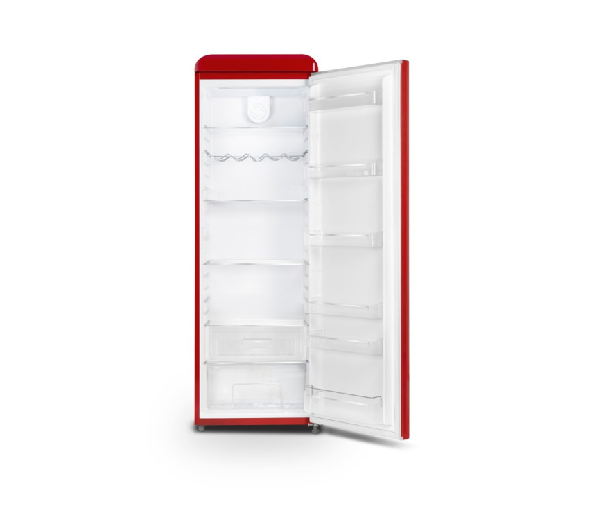 Schneider SCCL329VR retro jaren 50 koelkast - rood