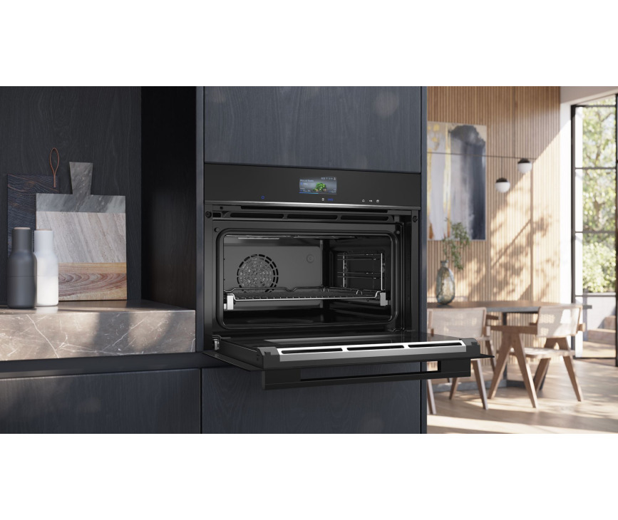 Siemens CS736GCB1F inbouw combi-stoomoven - nis 45 cm.
