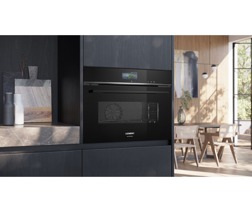 Siemens CS736GCB1F inbouw combi-stoomoven - nis 45 cm.