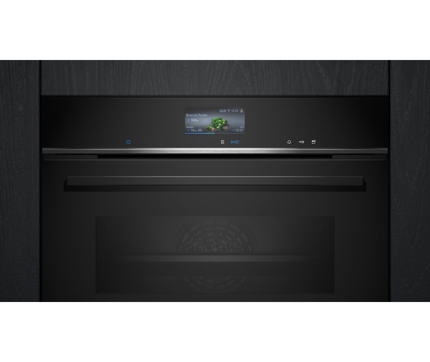 Siemens CS736GCB1F inbouw combi-stoomoven - nis 45 cm.