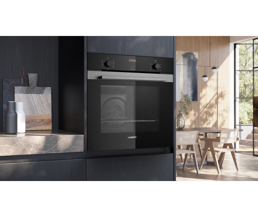 Siemens HB314G0S3 inbouw oven met 3D hetelucht, humidClean en softMove