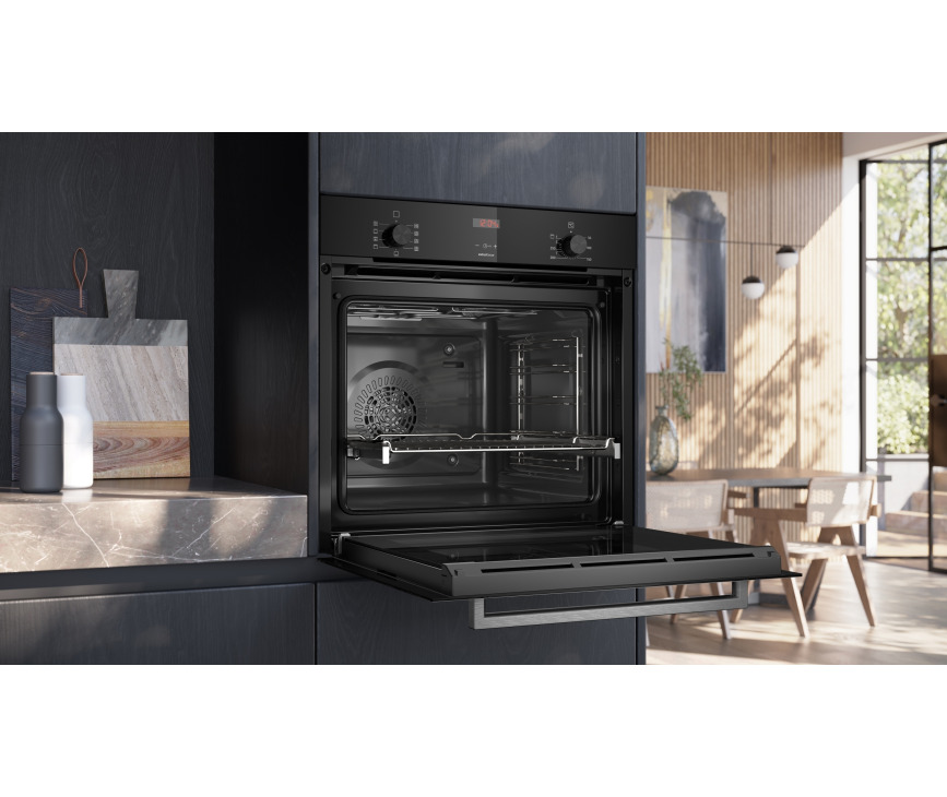 Siemens HB314G0S3 inbouw oven met 3D hetelucht, humidClean en softMove