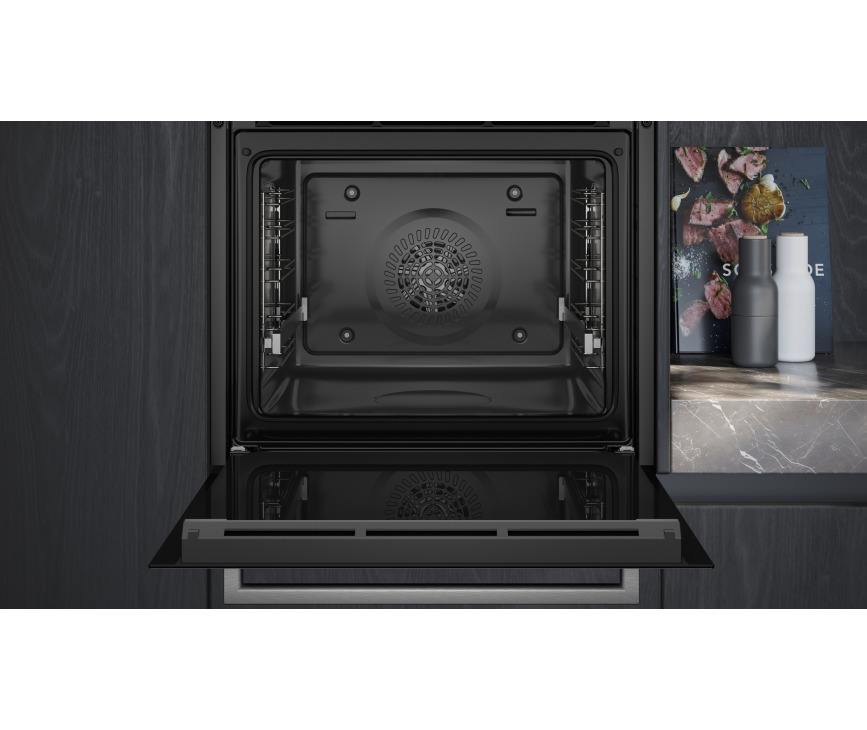 Siemens HB314G0S3 inbouw oven met 3D hetelucht, humidClean en softMove