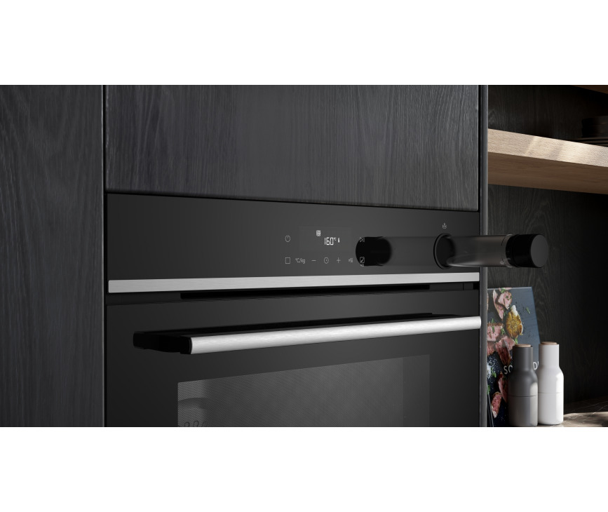 Siemens HR572GBS3 inbouw oven met stoom en pyrolyse - zwart