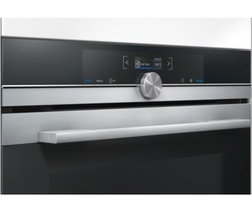 Het bedieningspaneel van de Siemens CB675GBS1 inbouw oven