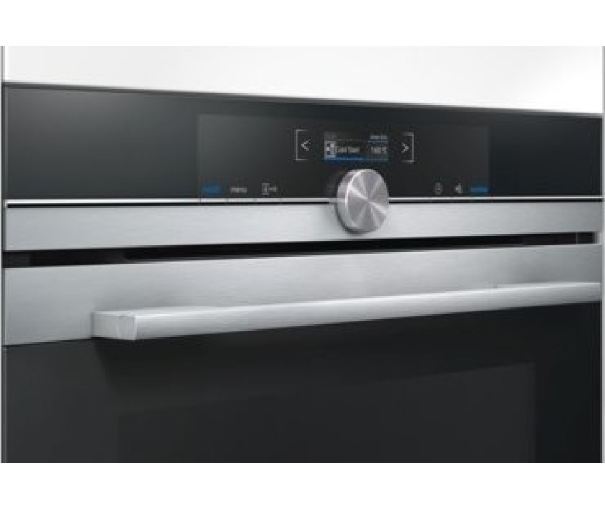 Het bedieningspaneel van de Siemens HM633GNS1 oven met magnetron