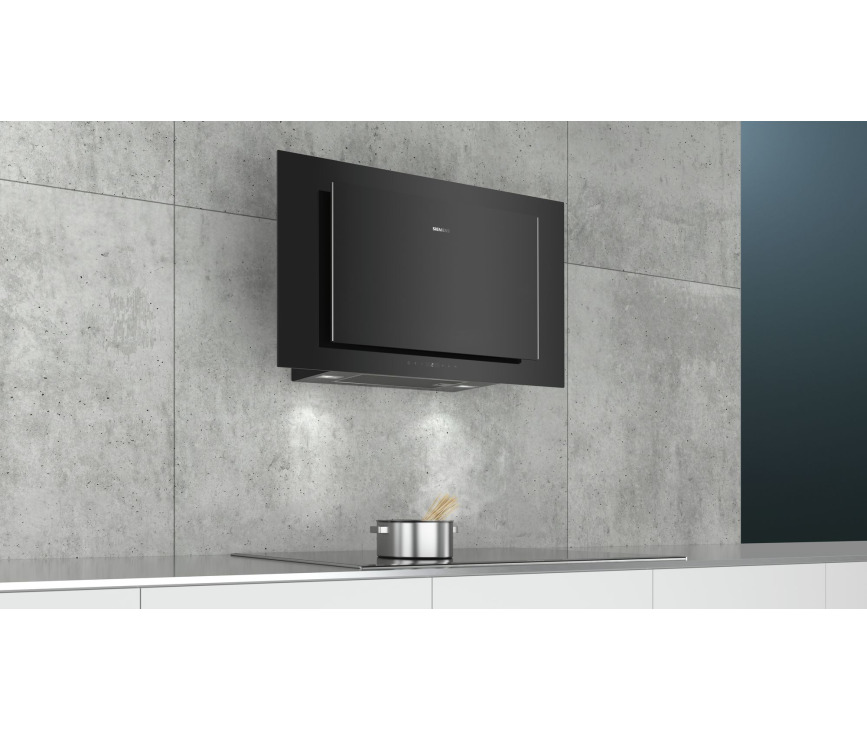 Siemens LC97FLP60 verticale wandmodel afzuigkap met randafzuiging - zwart 