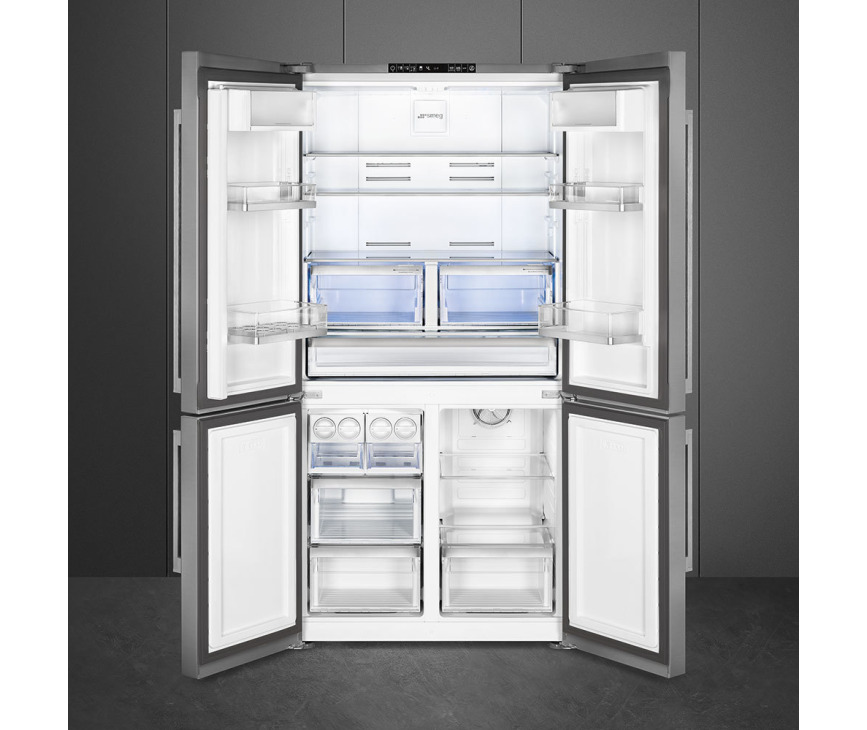 Smeg FQ60XF side-by-side koelkast - roestvrijstaal - nofrost