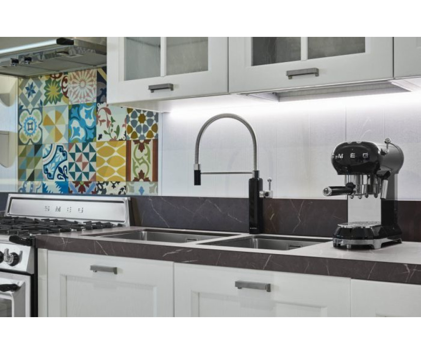 Smeg MDF50BL keukenkraan zwart - retro jaren 50 stijl