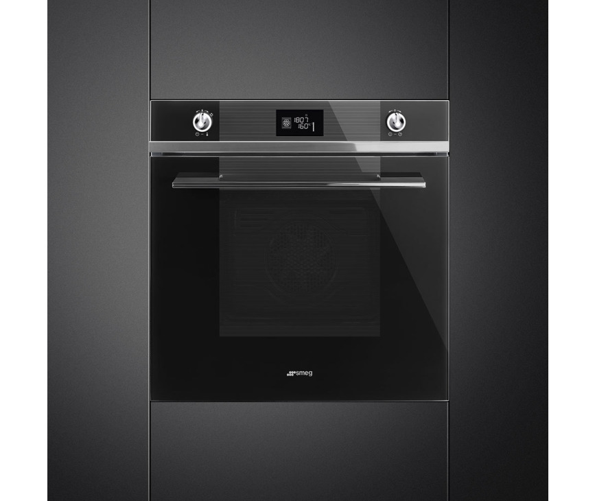 Smeg SF6102TVN zwarte inbouw oven - Linea serie