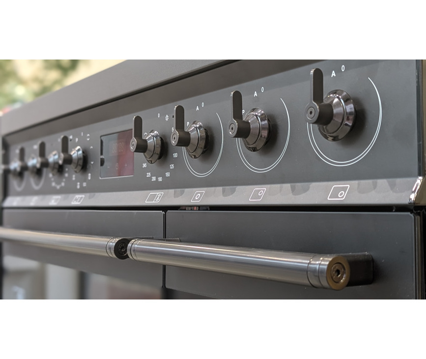 Smeg C92IPN2 inductie fornuis - mat zwart - dubbele oven