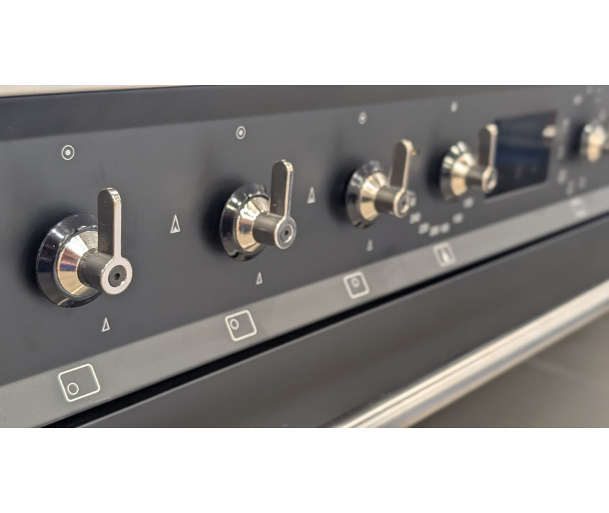 Smeg C9GMMBNLK2 gas fornuis - mat zwart