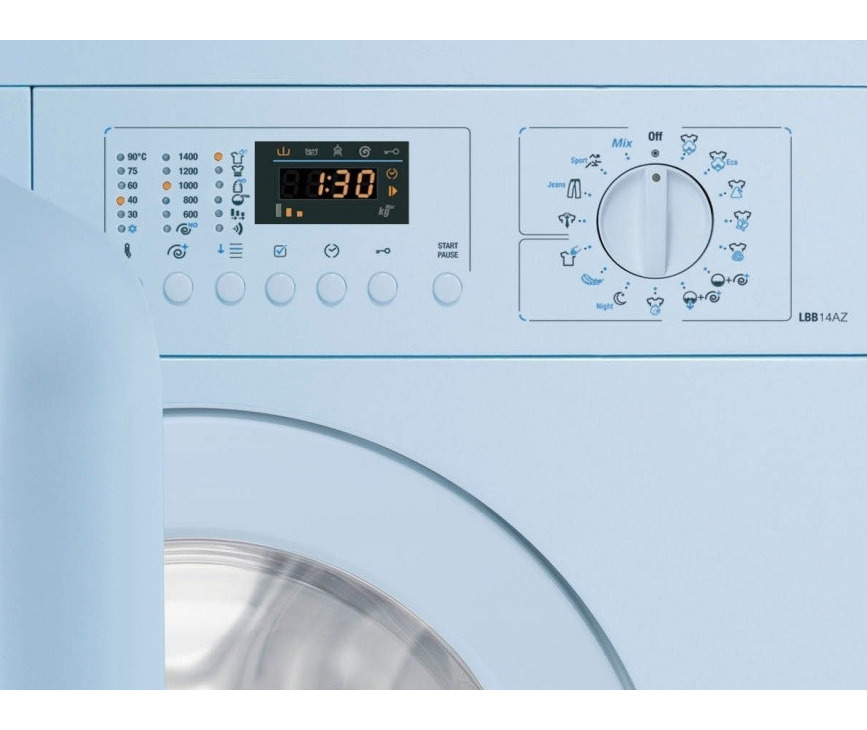 Smeg LBB14PB-2 wasmachine blauw 