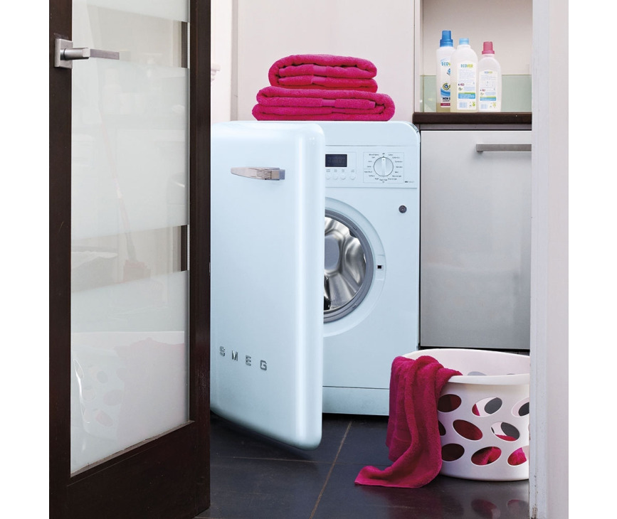 Smeg LBB14PB-2 wasmachine blauw 