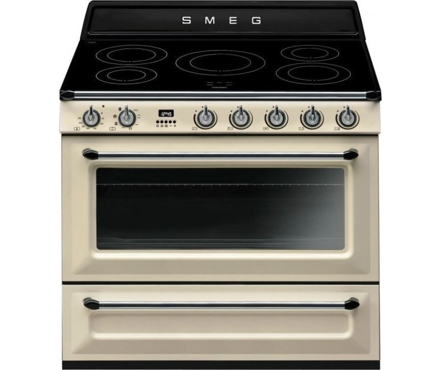 SMEG fornuis inductie crème TR90IP9