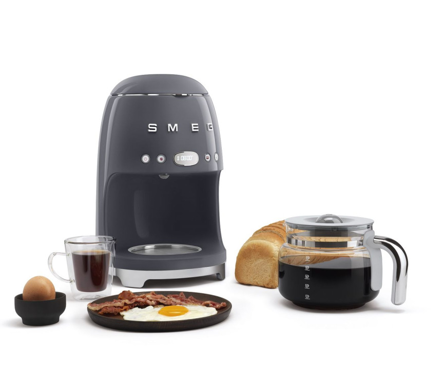 Smeg DCF02GREU koffiemachine - lei grijs