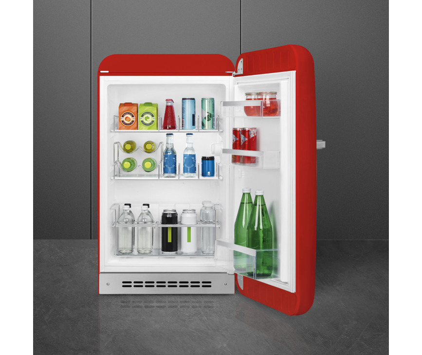 Smeg FAB10HRRD5 koelkast rood - rechtsdraaiend