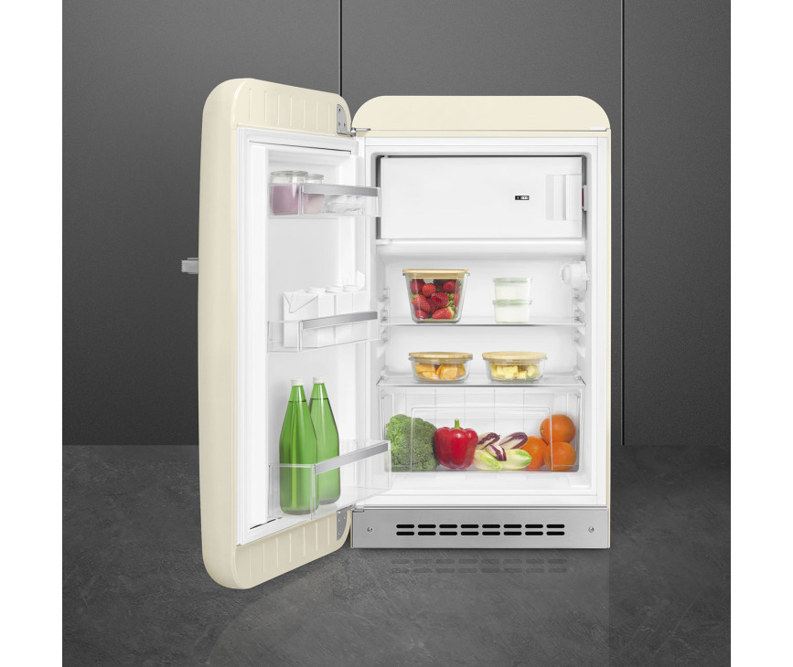 Smeg FAB10LCR5 koelkast creme - linksdraaiend