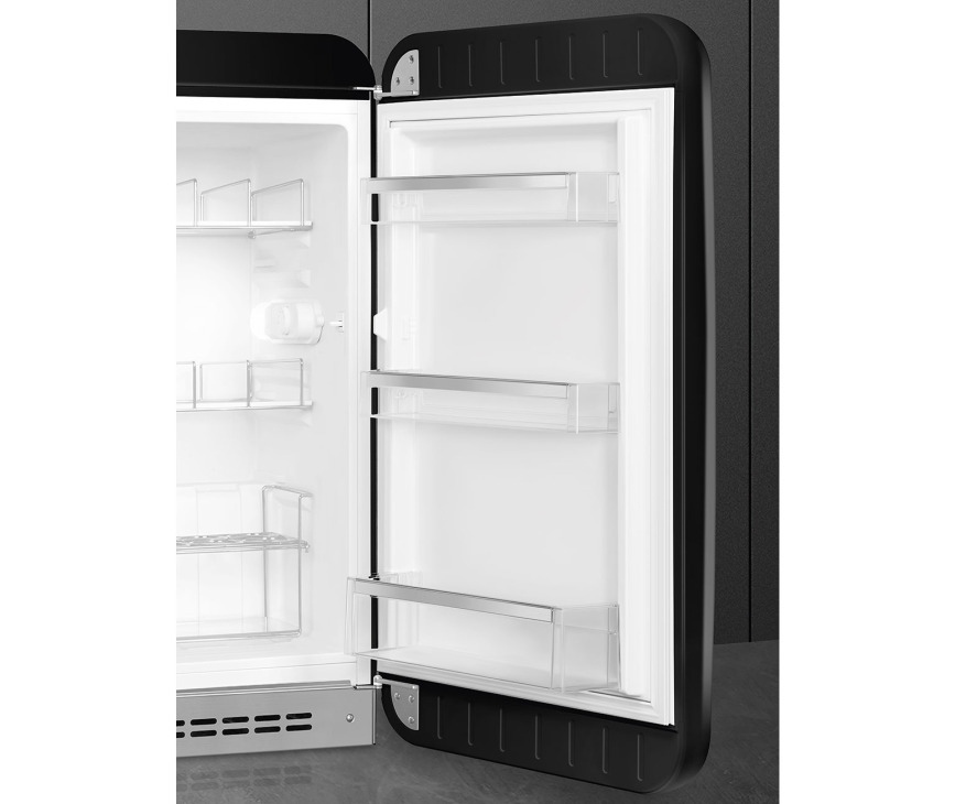 Smeg FAB10HRBL5 zwarte koelkast - rechtsdraaiend