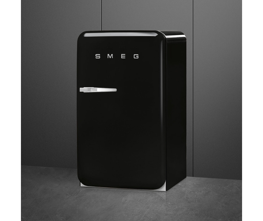 Smeg FAB10HRBL5 zwarte koelkast - rechtsdraaiend