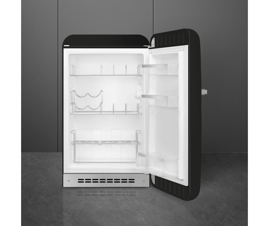 Smeg FAB10HRBL5 zwarte koelkast - rechtsdraaiend