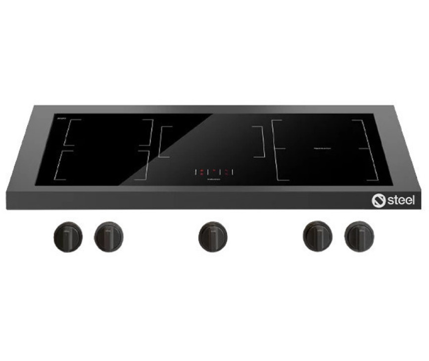 STEEL kookplaat inbouw E9P-5FIW NF