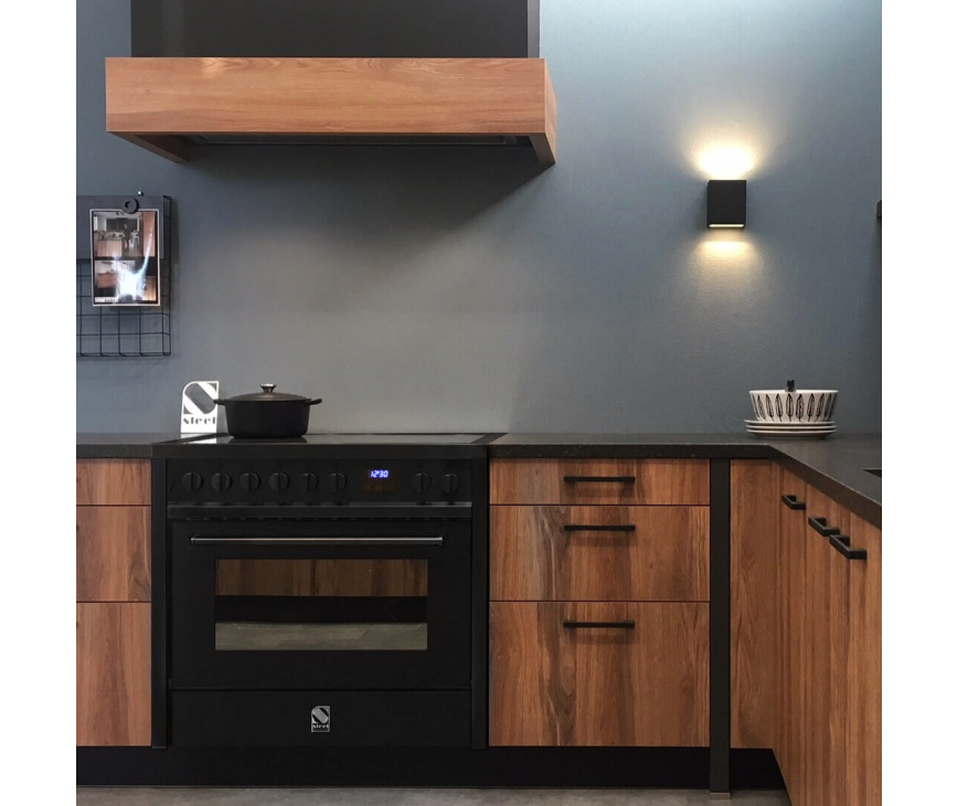 Steel DSW-E9F-5FI NF Enfasi inductie fornuis - mat zwart - All Black