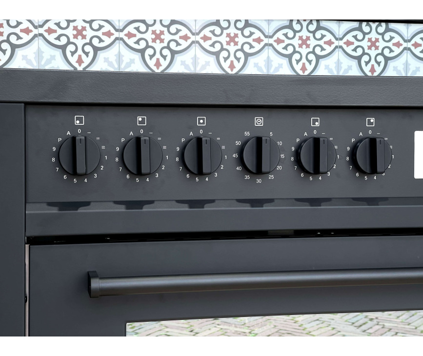Steel DSW-E9F-5FI NF Enfasi inductie fornuis - mat zwart - All Black