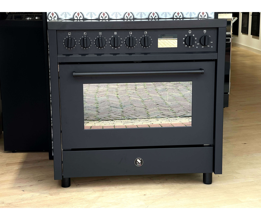 Steel DSW-E9F-5FI NF Enfasi inductie fornuis - mat zwart - All Black