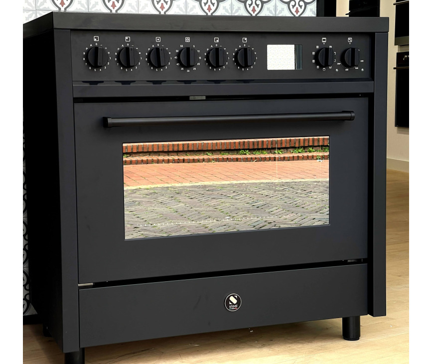 Steel DSW-E9F-5FI NF Enfasi inductie fornuis - mat zwart - All Black