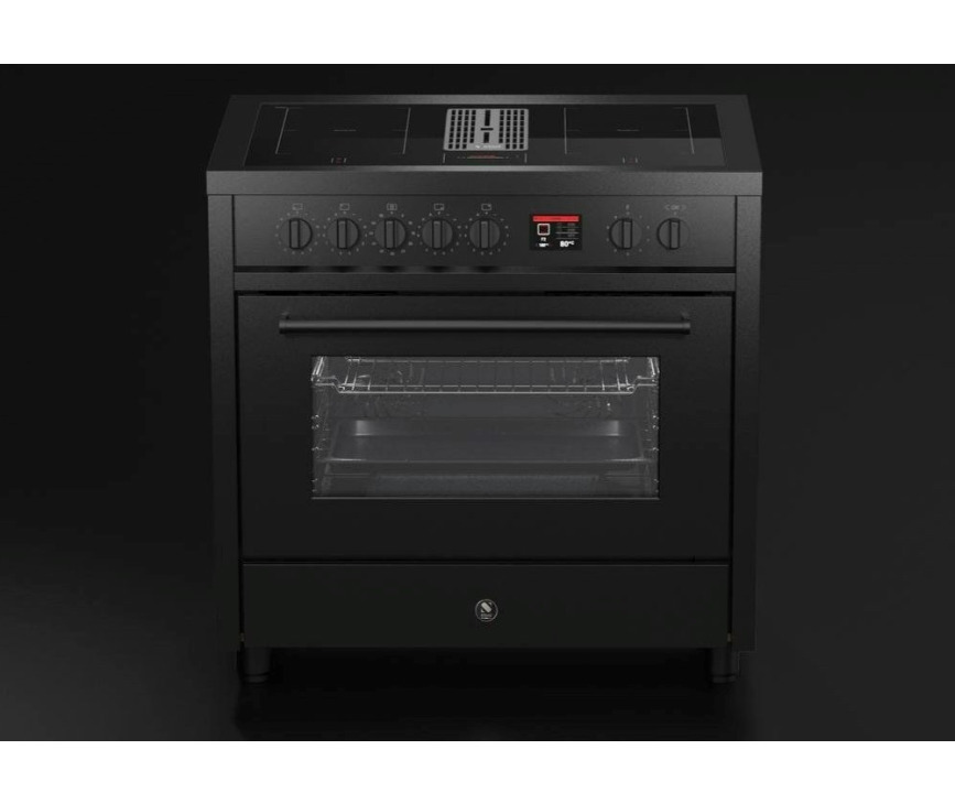 Steel Enfasi Mistral EQ9F-4FIK NF inductie fornuis met afzuiging - zwart