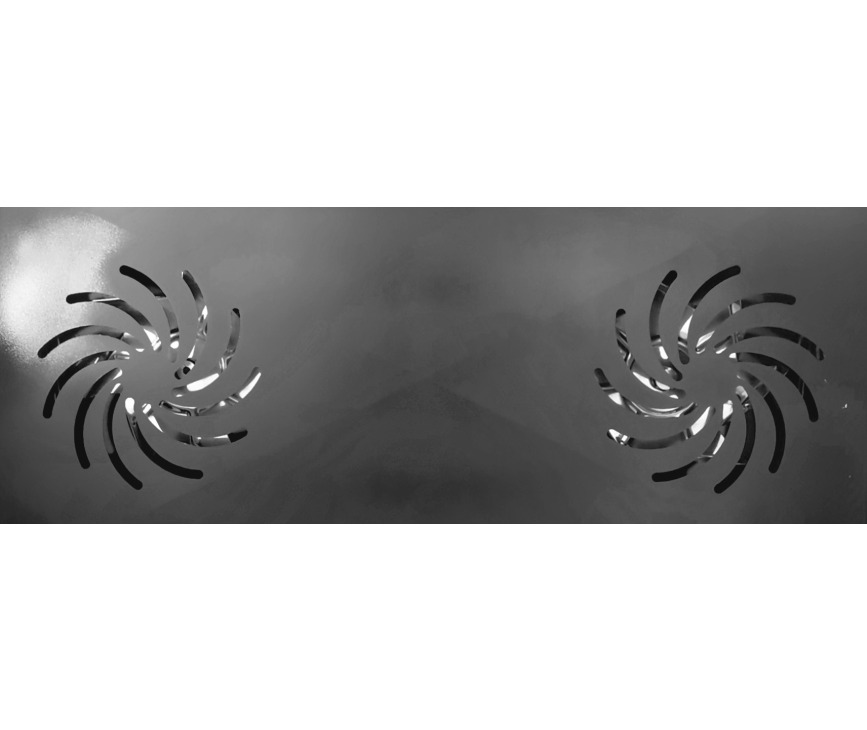 Steel Enfasi Mistral EQ9F-4FIK NF inductie fornuis met afzuiging - zwart