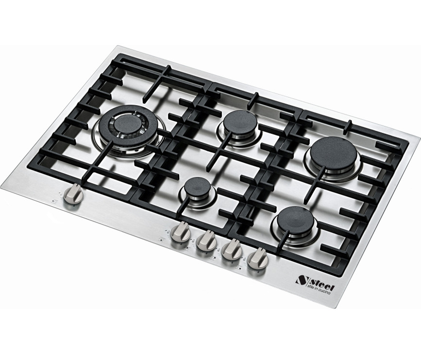 STEEL kookplaat inbouw GP7B-5 Genesi