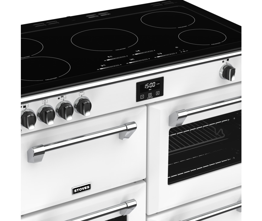 Stoves Richmond DX S1000Ei CB Icy White inductie fornuis