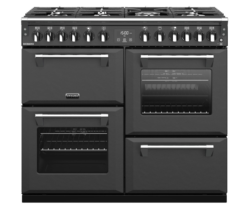 STOVES fornuis Richmond S1000 DF antraciet-mat