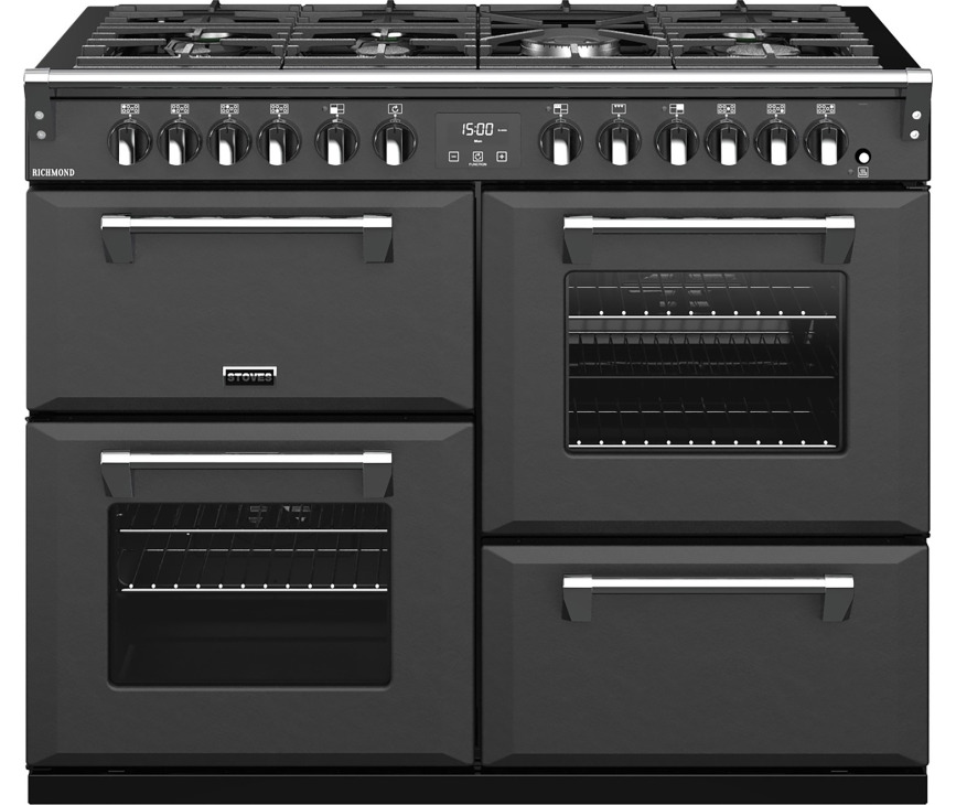 STOVES fornuis Richmond S1100 DF antraciet-mat