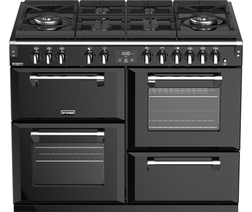 Stoves RICHMOND S1100 DF Deluxe GTG ZWART fornuis
