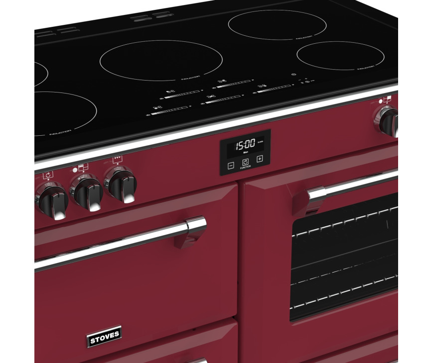 Stoves RICHMOND DX S1100 EI Chili Red inductie fornuis