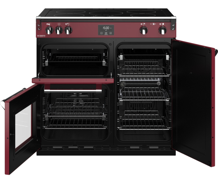 Stoves RICHMOND S900 EI Deluxe Chili Red inductie fornuis