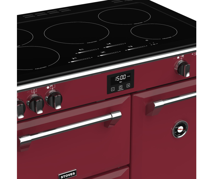 Stoves RICHMOND S900 EI Deluxe Chili Red inductie fornuis