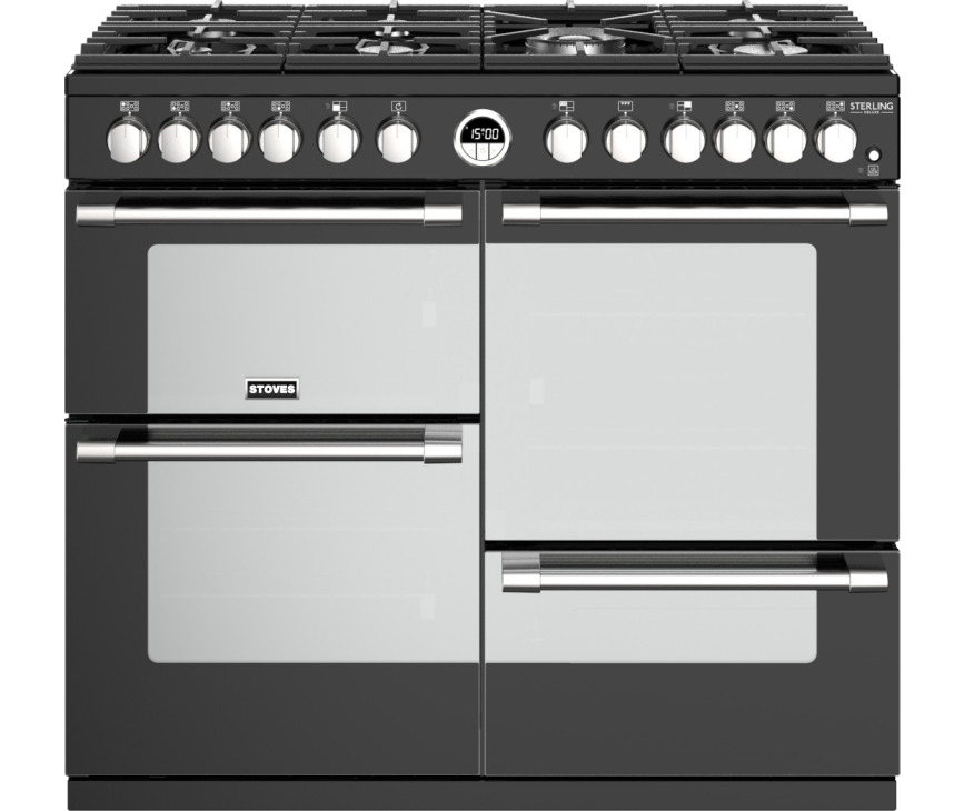 STOVES fornuis Sterling DX S1000 DF Deluxe zwart