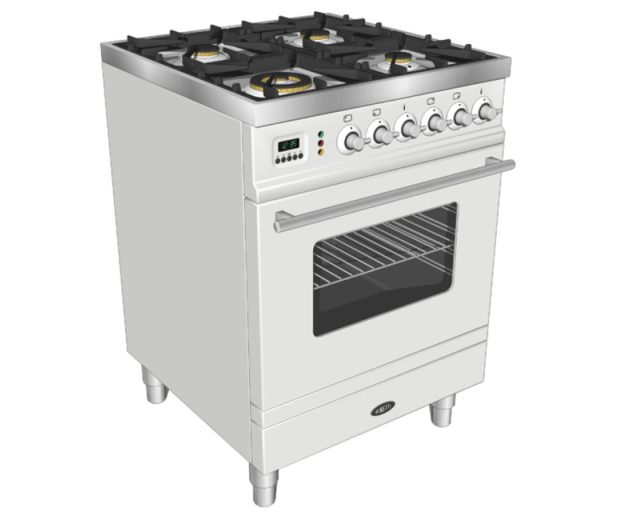 BORETTI fornuis wit VP64WT