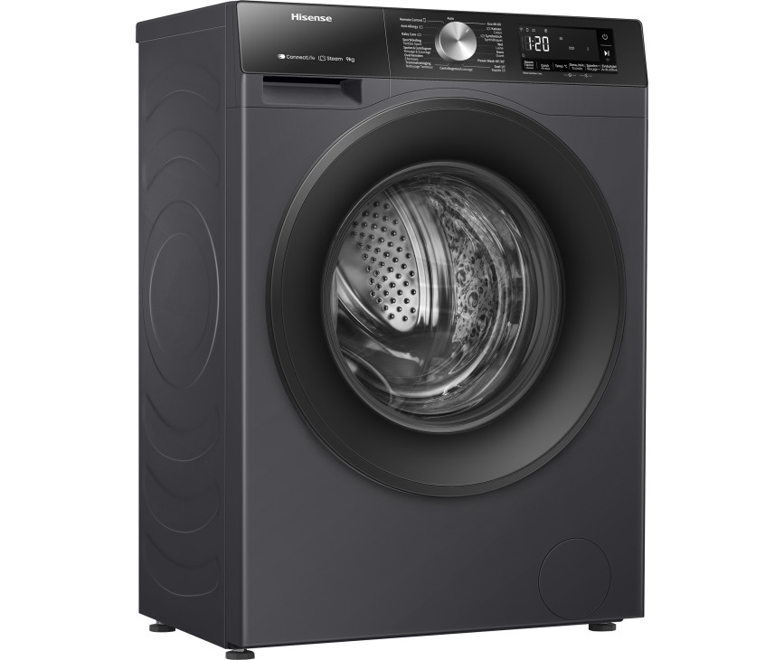 Hisense WF3S9043BB3 wasmachine - zwart
