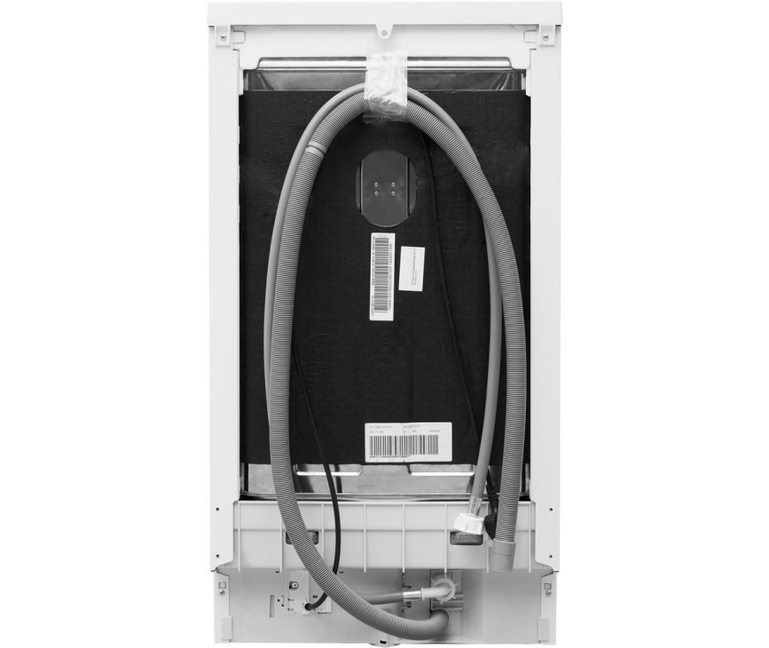 Foto van de achterzijde van de Whirlpool WSFO 3T223 P vaatwasser