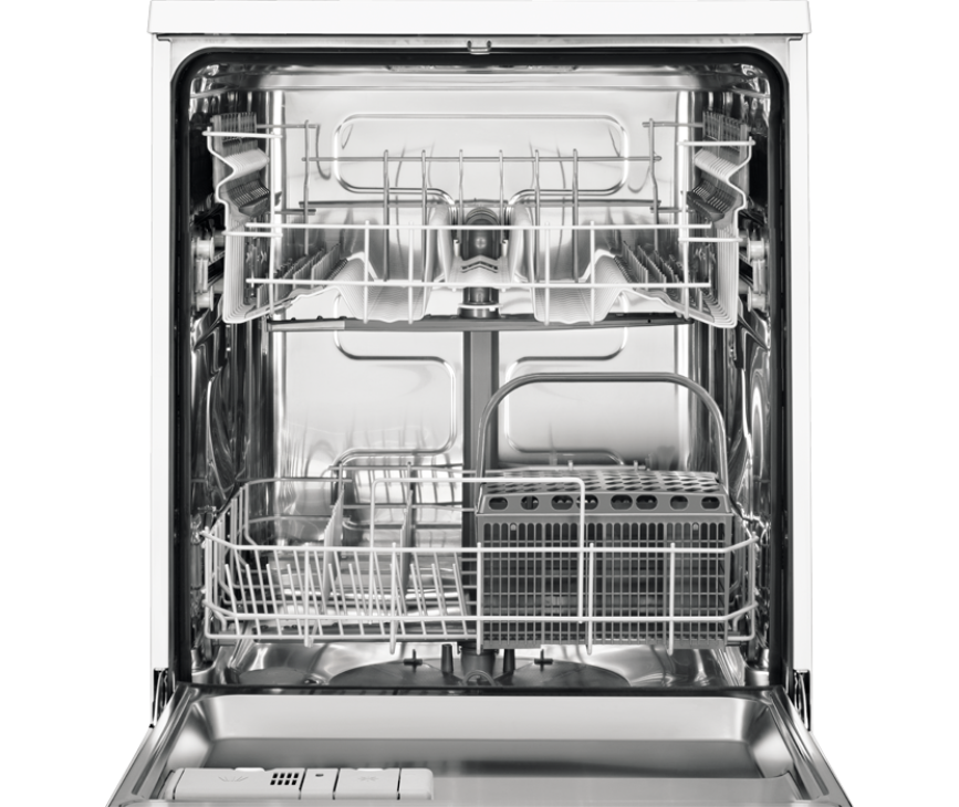 Het interieur van de Zanussi ZDT21001FA inbouw vaatwasser