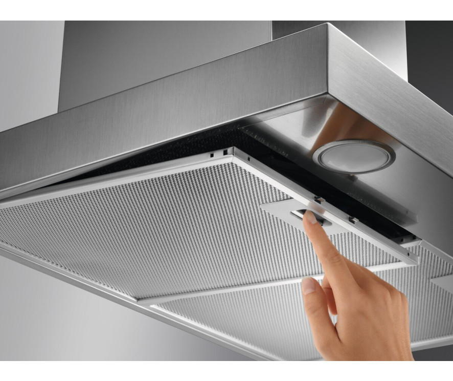 AEG DBB3651M wand rvs afzuigkap - 60 cm. breed