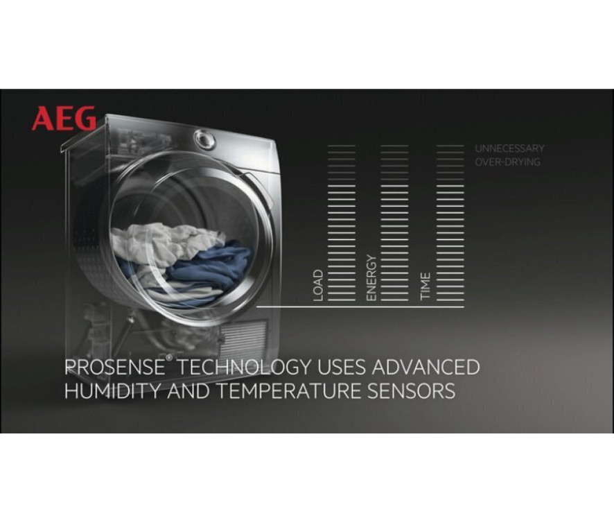 Aeg T6DB82GP condens droger - 8 kg. vulgewicht