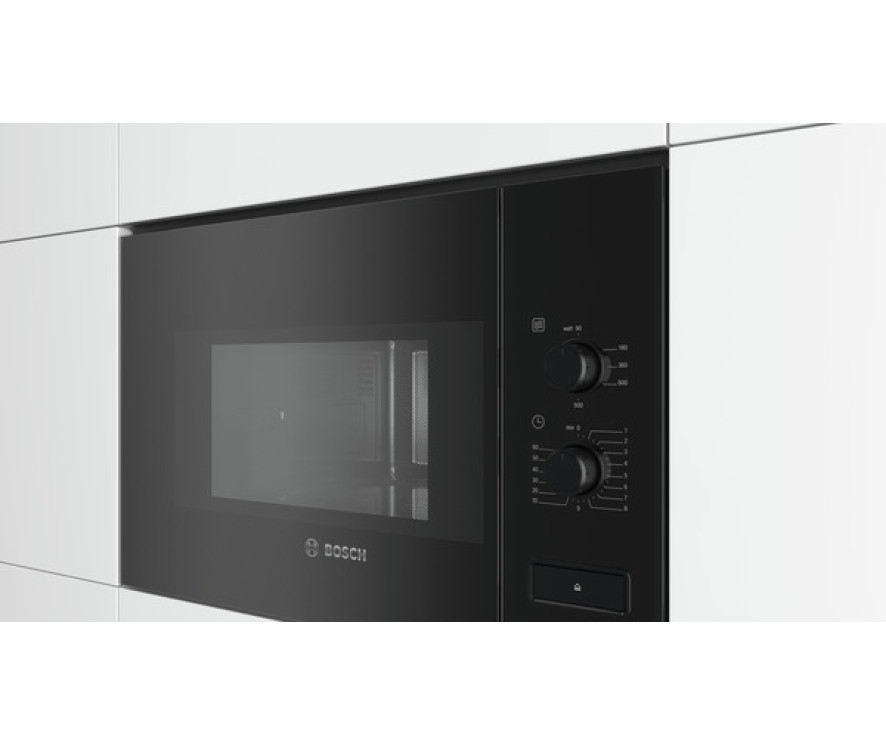 Bosch BFL550MB0 inbouw magnetron - zwart - nis 38 cm.