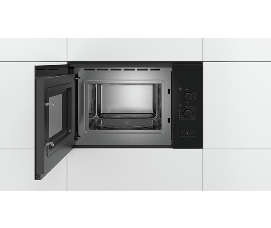 Bosch BFL550MB0 inbouw magnetron - zwart - nis 38 cm.