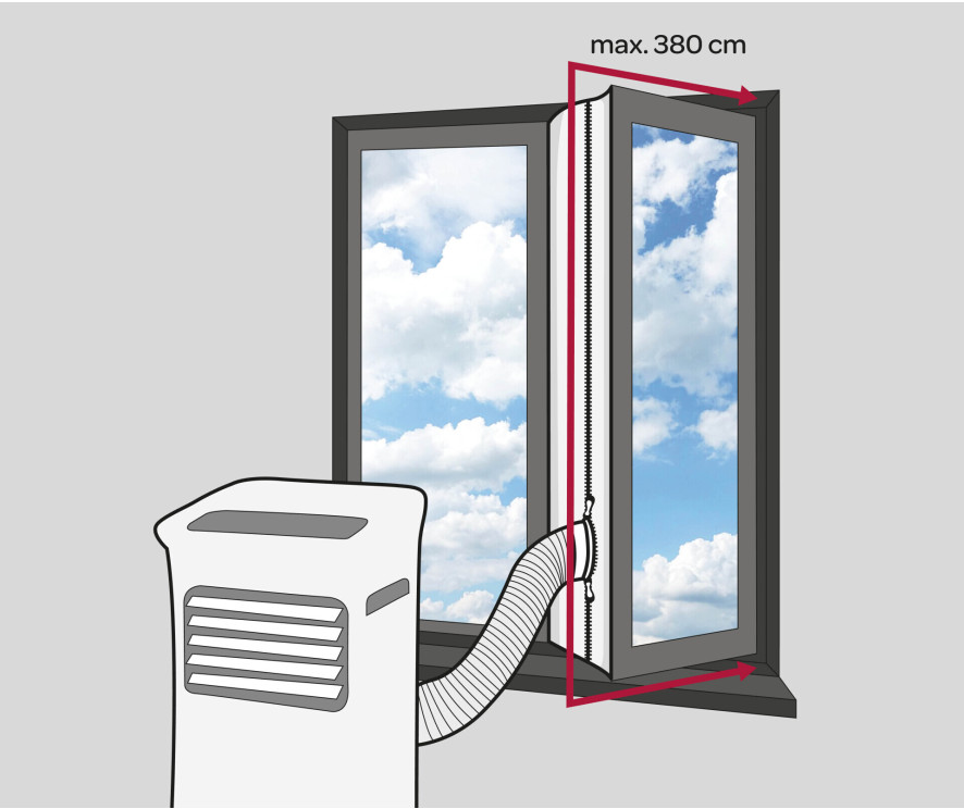 Inventum AC127WSET airco set - wit